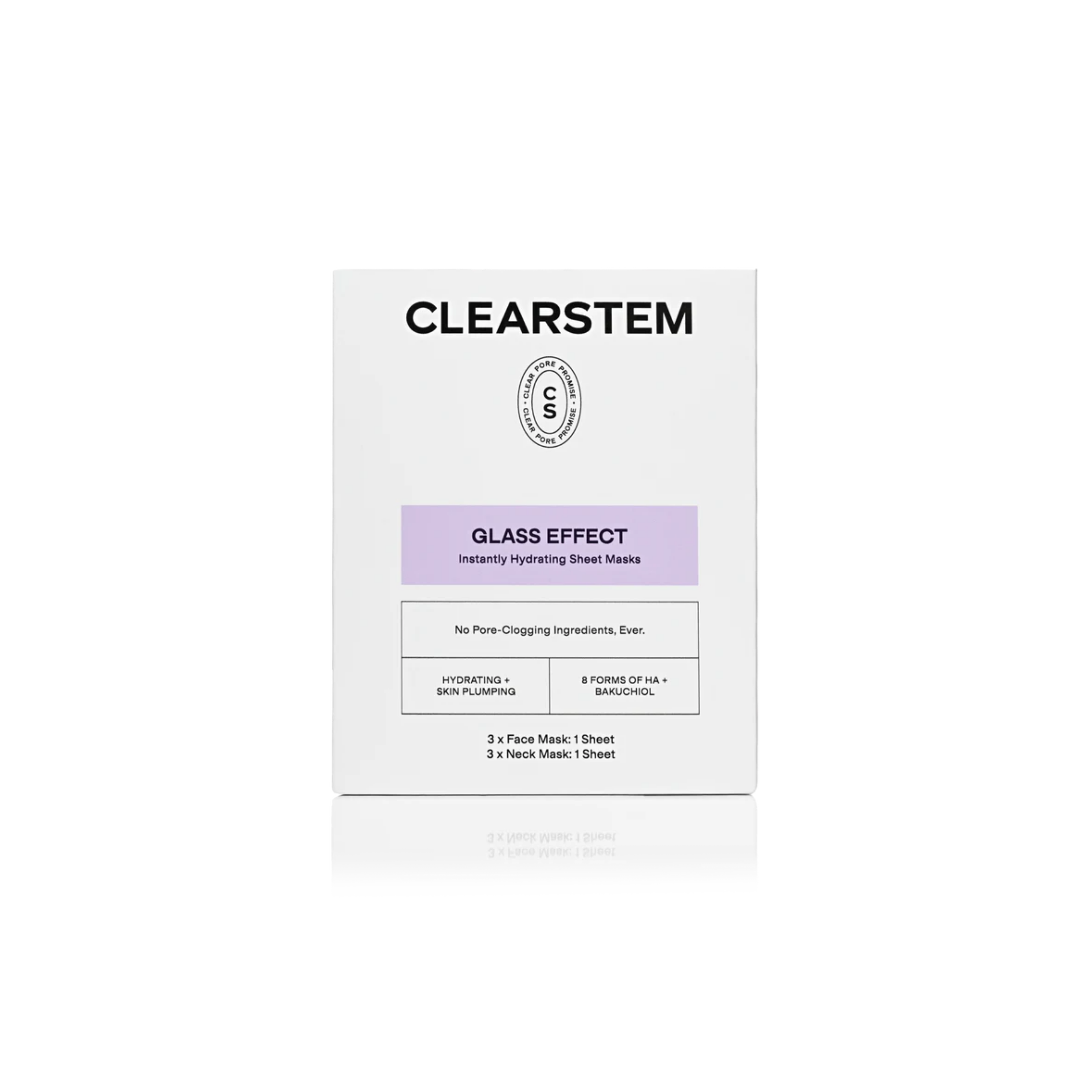 Glass Effect Face + Neck Sheet Masks