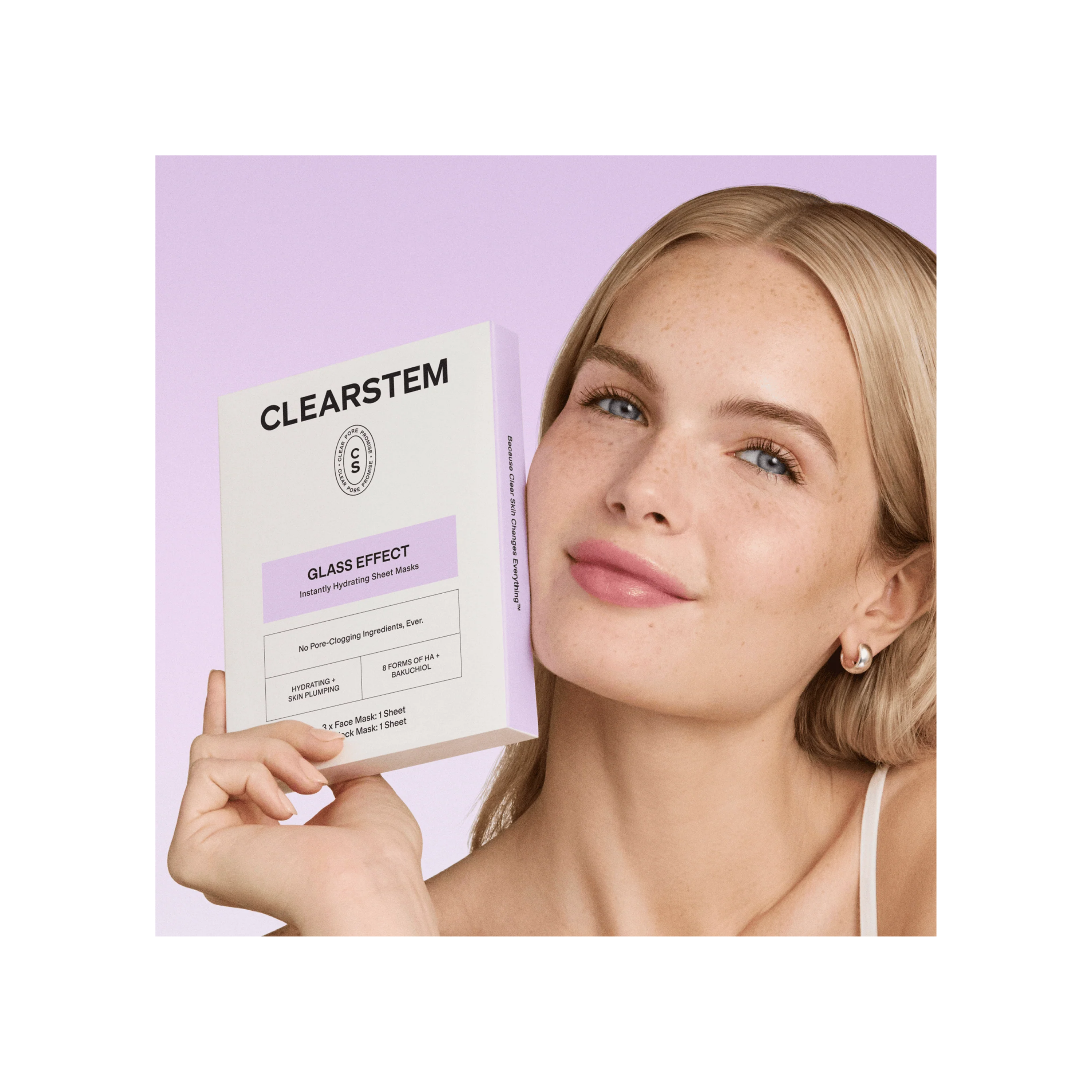 Glass Effect Face + Neck Sheet Masks