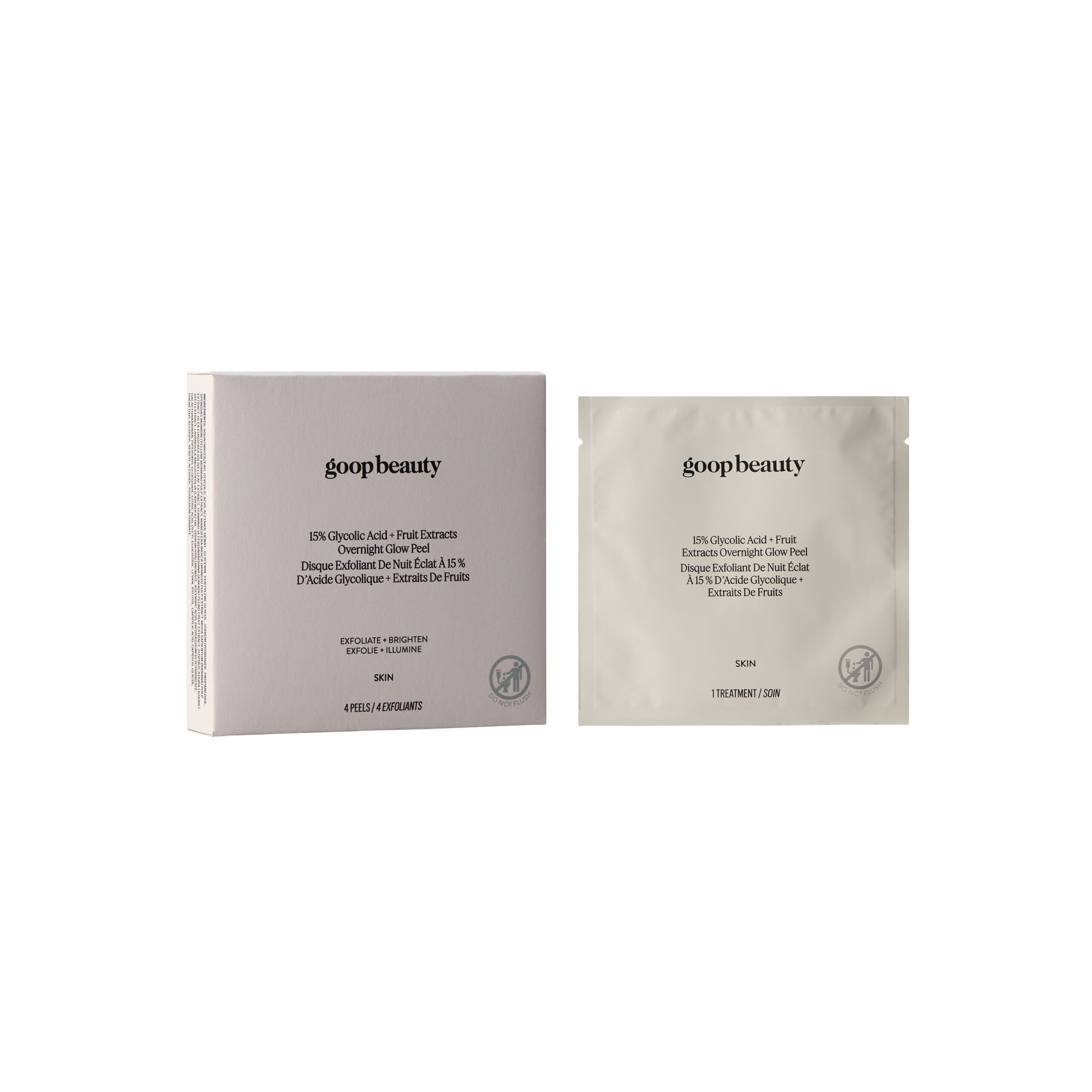 15% Glycolic Acid Overnight Glow Peel, 4 pack