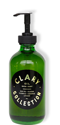 Bath & Body Oil, 8 oz - LEMON LAINE - Body Moisturizers - Clary Collection