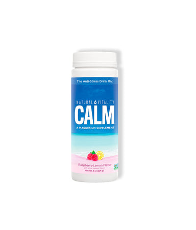 Magnesium Powder, Raspberry Lemon - LEMON LAINE - Stress Relief - Natural Calm