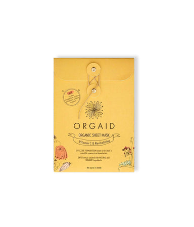 Vitamin C Revitalizing Organic Sheet Mask - LEMON LAINE - Masks - Orgaid